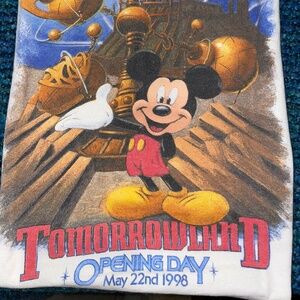 Disneyland Tomorrowland Opening Day Small Tshirt 1998